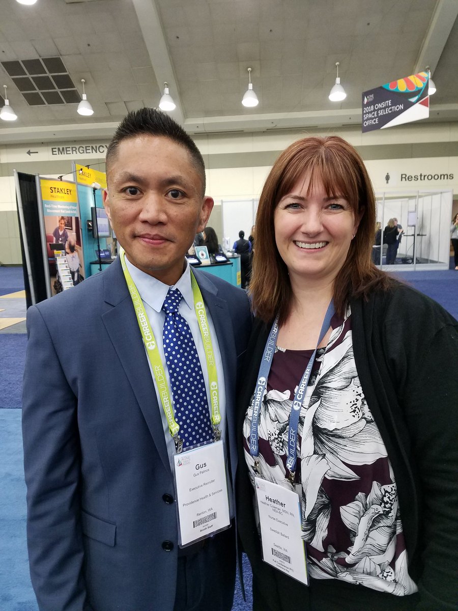 JackPalmos's tweet photo. With Heather Coleman CNO Swedish Ballard. Providence is calling Nurse Execs. #proviscalling #provjobs #AONE2017 https://t.co/qXVBuIDUOi