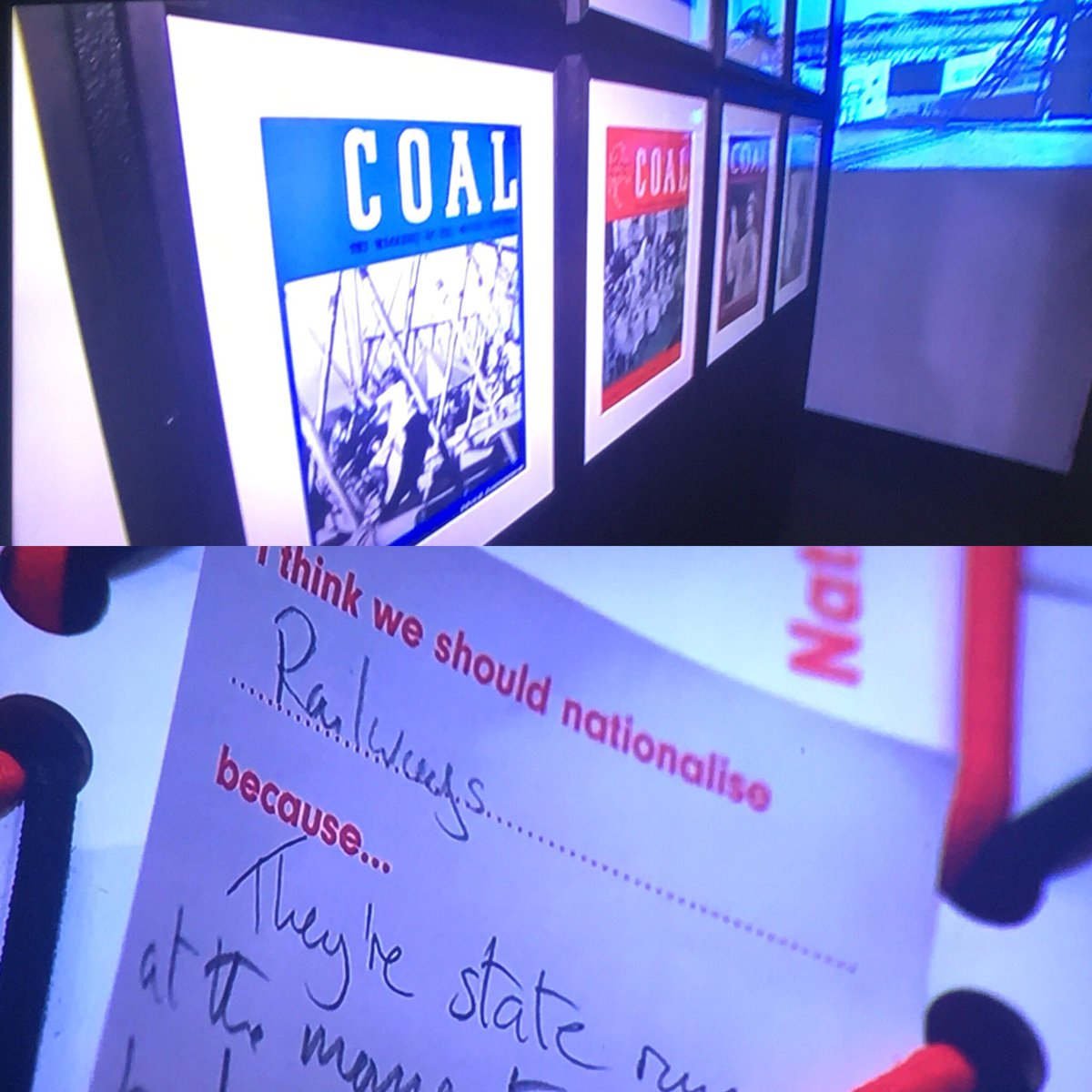 PureDC_'s tweet image. Nice to see our #workinprogress #exhibitiondesign for @NCMME on @BBCLookNorth this evening! @_thearchipelago  @nickillustrator