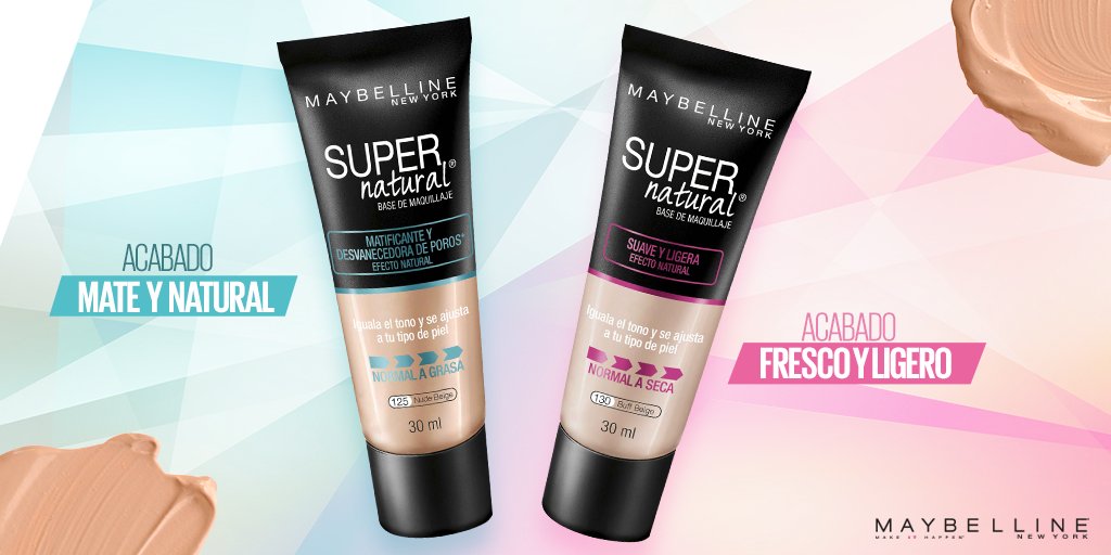 ¿Una base que se sienta y vea como tu propia piel? ¡Con Super Natural es posible! En versión hidratante y matificante #MNY