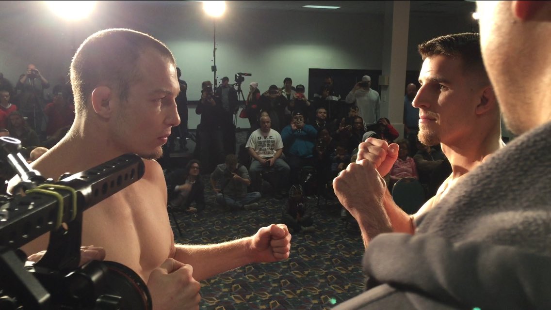 BellatorMMA's tweet photo. #Bellator175 opens up with two rising lightweights @NoCoNiteMare &amp; @stevekozolamma!!! https://t.co/Stdkc2njXb