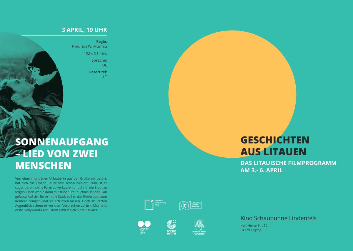 LTinLeipzig's tweet photo. Litauische Film-Geschichten: Bewegte Eindrücke aus Litauen von 03. bis 06. April 2017 in der Leipziger Schaubühne Lindenfels! https://t.co/RcXABTt3Pu