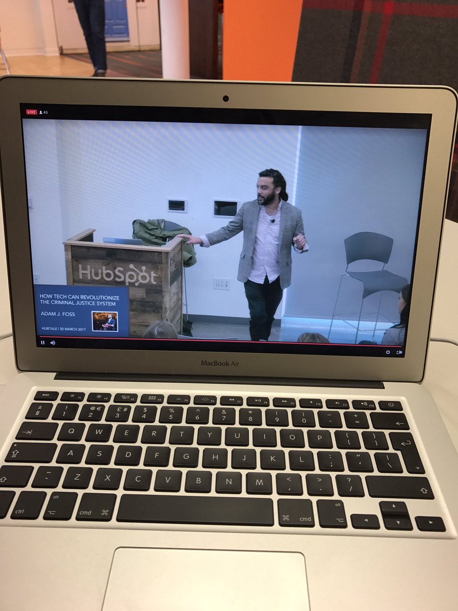 jblittersdorff's tweet photo. @HubSpot #Hubtalk about how #technology can revolutionize the #justice #system with @adamjohnfoss https://t.co/dotBqDBaSY