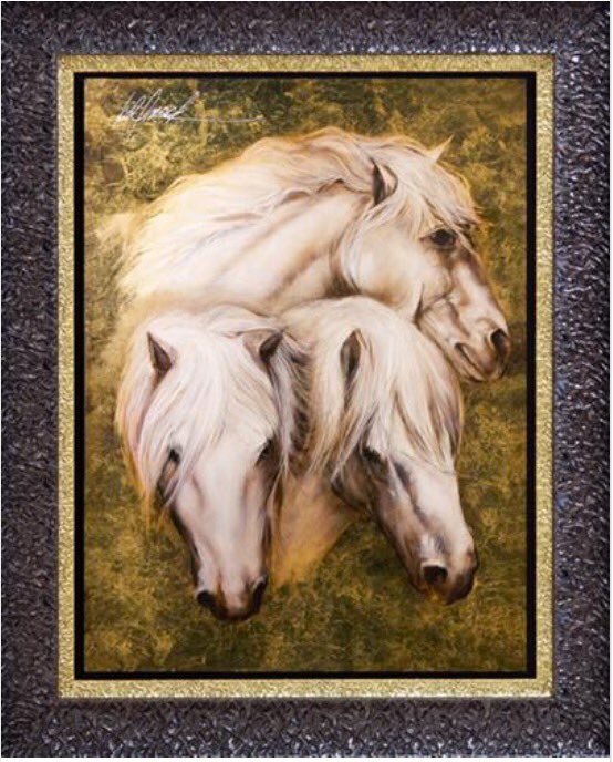 BestSculptor's tweet photo. White Horses by Bill Mack #original #horses #whitehorses #metal #oil #artwork #fineart #billmack https://t.co/9pfBeoiiQR
