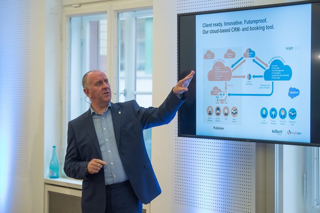 BrightGen's tweet photo. Throwback to last week at #DISummit talking about #AdTechFUTURE ! https://t.co/ImMkOLTZa1 Ask us about #BrightMEDIA for ad management https://t.co/NVJfWIH9Qe