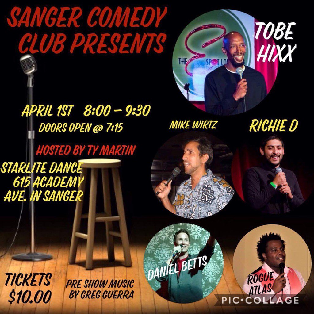 tobehixx's tweet photo. See you this Saturday in Sanger! #GetALaff #FresnoArea #RoadWarrior #ComedyVet #BookTobeHixxNow https://t.co/3mkhsgWDIP