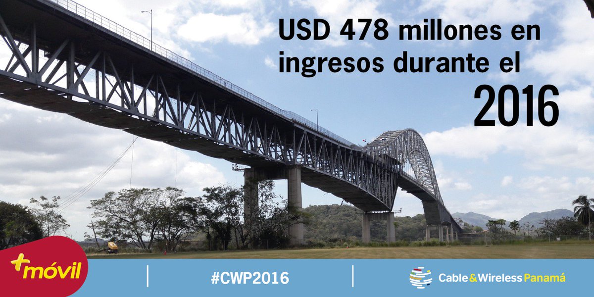 RocioL_masmovil's tweet photo. .@CWPanama logra $478 millones en ingresos durante el 2016 #CWP2016 https://t.co/w7HJ7pyDsk 3/14 https://t.co/bUHm0rZTfB