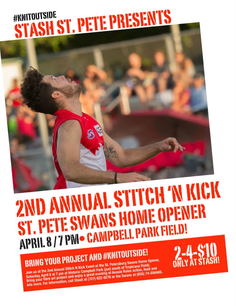 stpeteswans's tweet photo. #KNITOUTSIDE: STITCH N KICK RETURNS FOR HOME OPENER https://t.co/s4ggLFVlqi https://t.co/c9im29WNwP