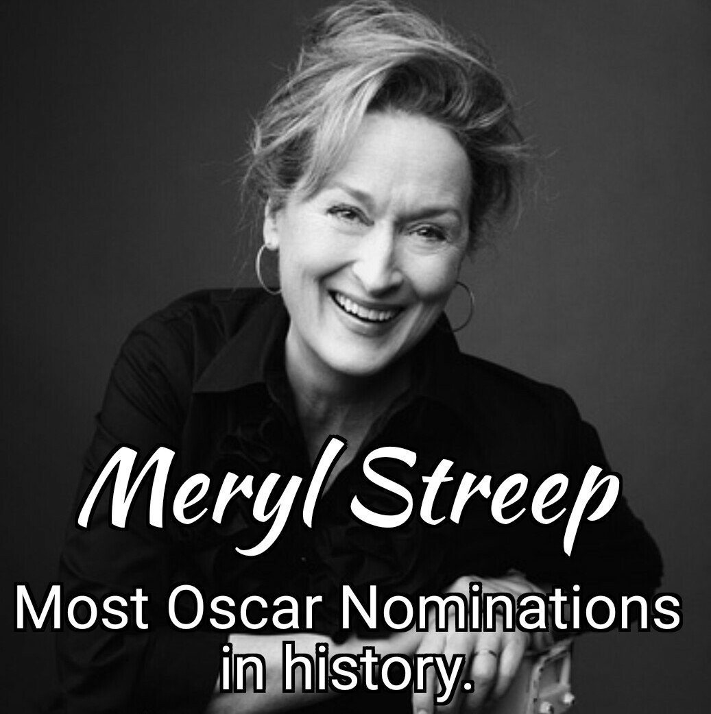 WomenOnlyFilms's tweet photo. Meryl Streep has been nominated for 20 Academy Awards, the most nominations for a man or a woman in Academy history. #WomensHistoryMonth https://t.co/CQ4mXpPZV2