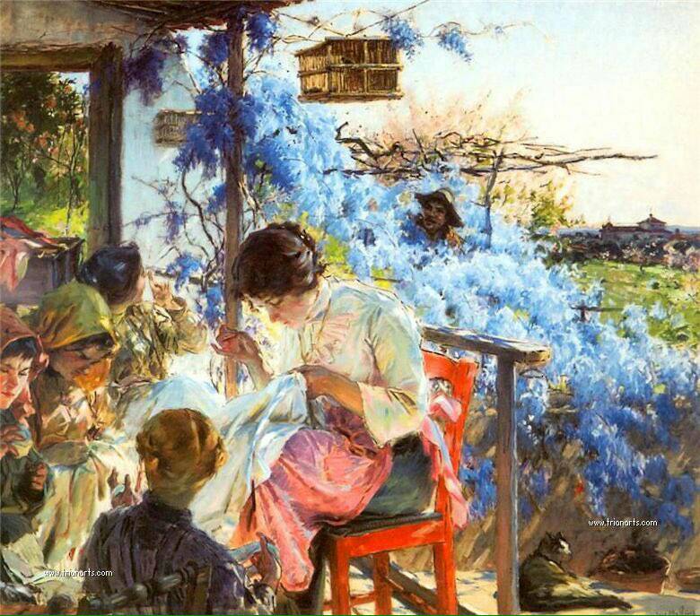 💙💜 #DonneInArte 
#LadreDiPrimavera 
José Malhoa
@Hakflak @Amyperuana @alecoscino @BrindusaB1 @Biagio960 @_Vivi2013 @RitaCobix @Choco_Sandy1