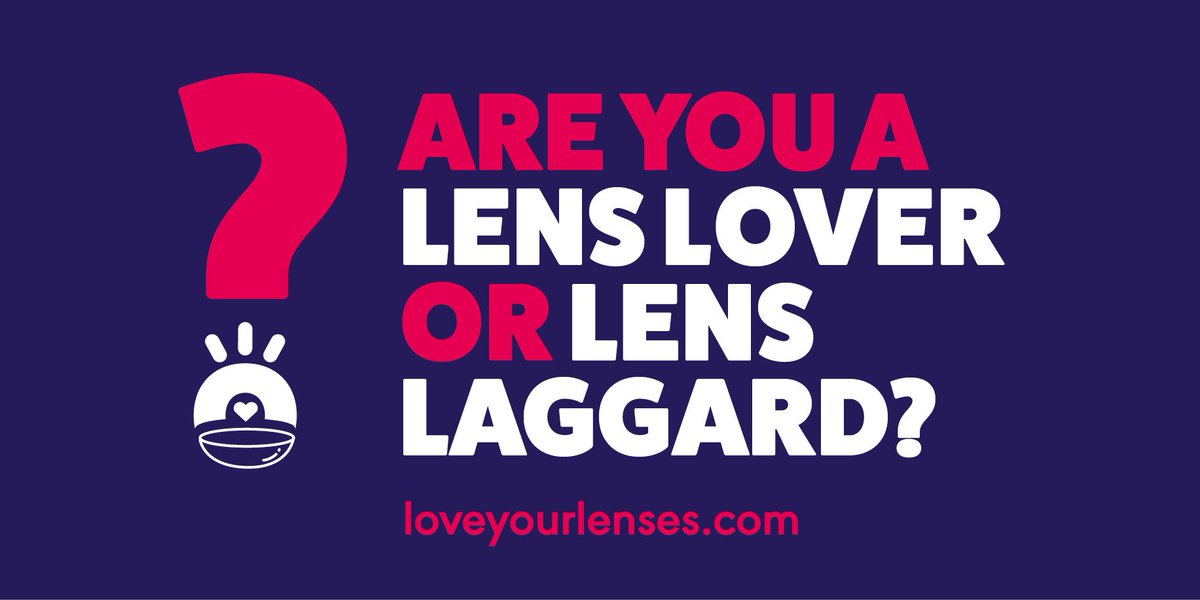 Are you a lens love or lens laggard? Take our quiz and find out how much you #Loveyourlenses loveyourlenses.com/quiz-are-you-a…