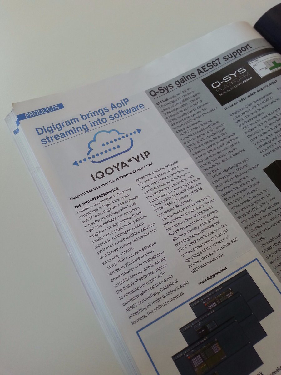 digigram's tweet image. Cheers to @ProAudioCentral for spreading the news about IQOYA *VIP! #broadcasters can now #transcode high quality audio from a simple PC 🙌🏼