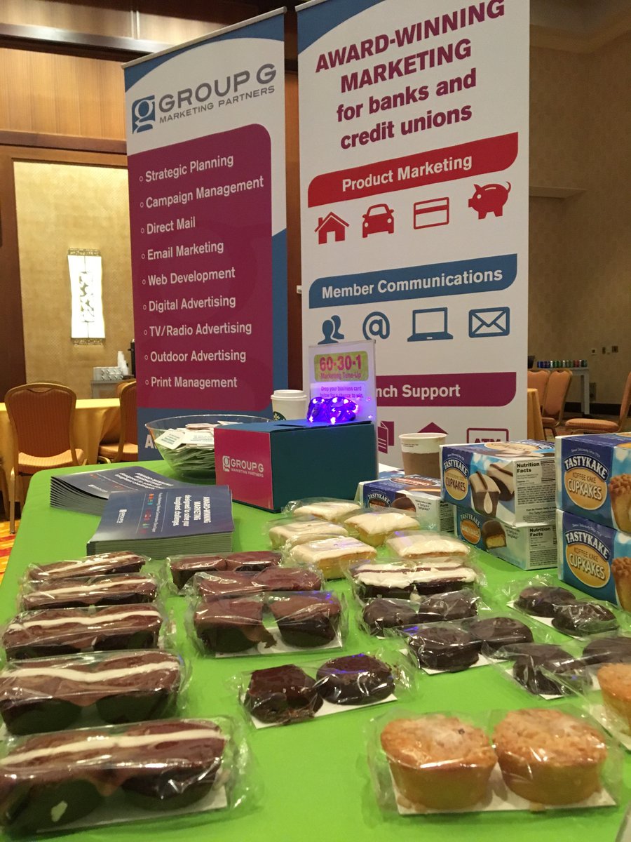 ChrisLong's tweet photo. Sweet conference @MamaAuger1! Come by the @GroupGMarketing table for more @Tastykake! #mbdcouncil @cunambdcouncil https://t.co/QpdInfhEkf