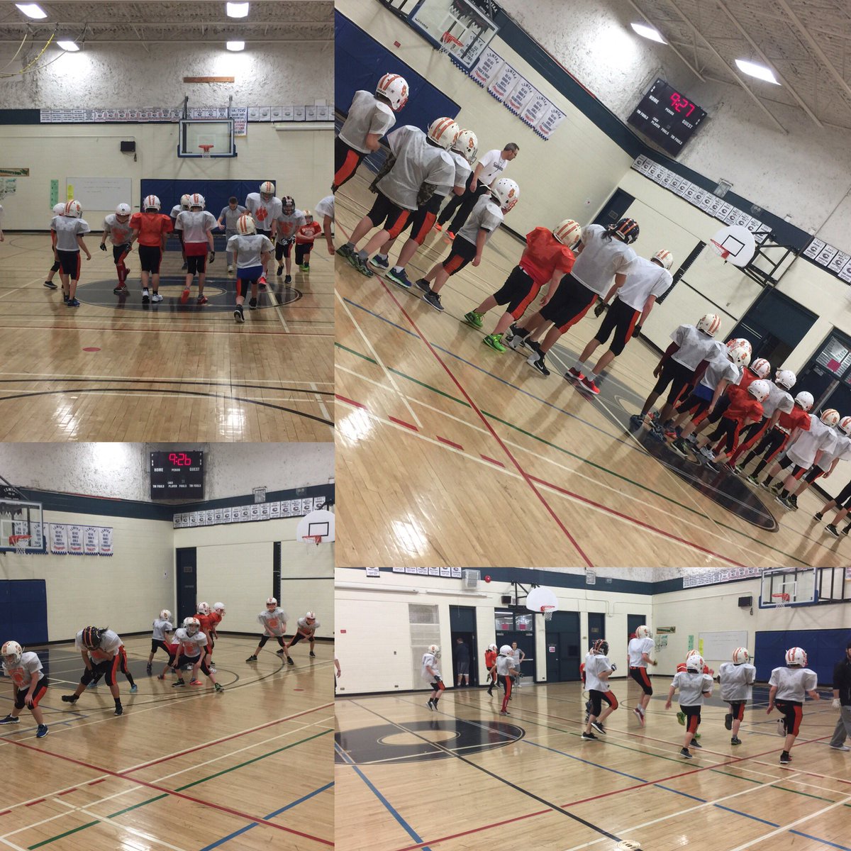 Morning warm up on Day 4 of the <a href="/SunriseCoyotes/">Sunrise Coyotes</a> Spring Break Blocking and Tackling Camp!
#footballisfun