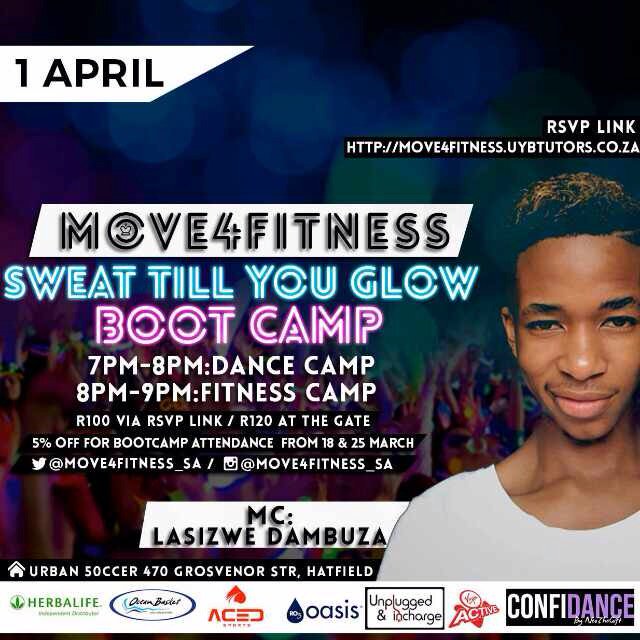 It's going to be fitness fun at our first 'sweat till you glow' #MOVE4FITNESS event this Saturday. RSVP for a ticket and let's GLOW UP!