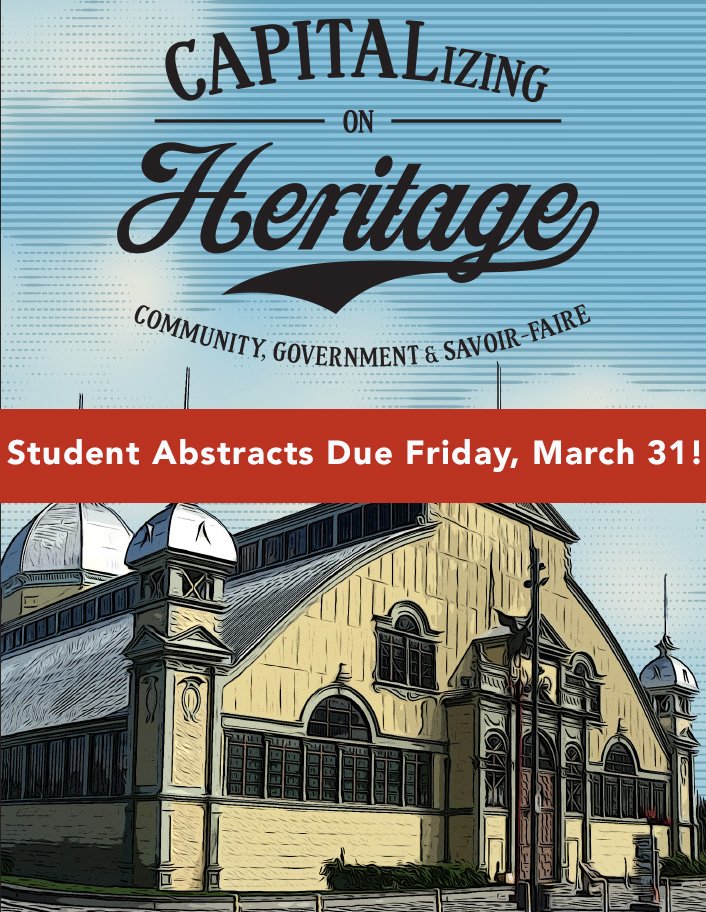 APT_Intl_Conf's tweet photo. #APTNT2017 Last Call for Student Abstracts! Join #preservationists, connect & collaborate in Ottawa @nationaltrustca https://t.co/uHlXs6p91P https://t.co/4BVQiTEtah
