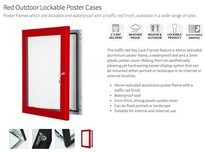 Red17_'s tweet photo. Displaying posters #outdoors? Use a lockable poster case: https://t.co/CgwRH2Q5ag #practical #innovative #postercases https://t.co/QYmMz75Tw9