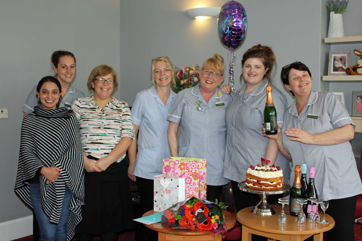 Wendy Robinson retires today - thank you for everything, Wendy. She can't leave for good however! Will be back as a much valued Bank Carer x