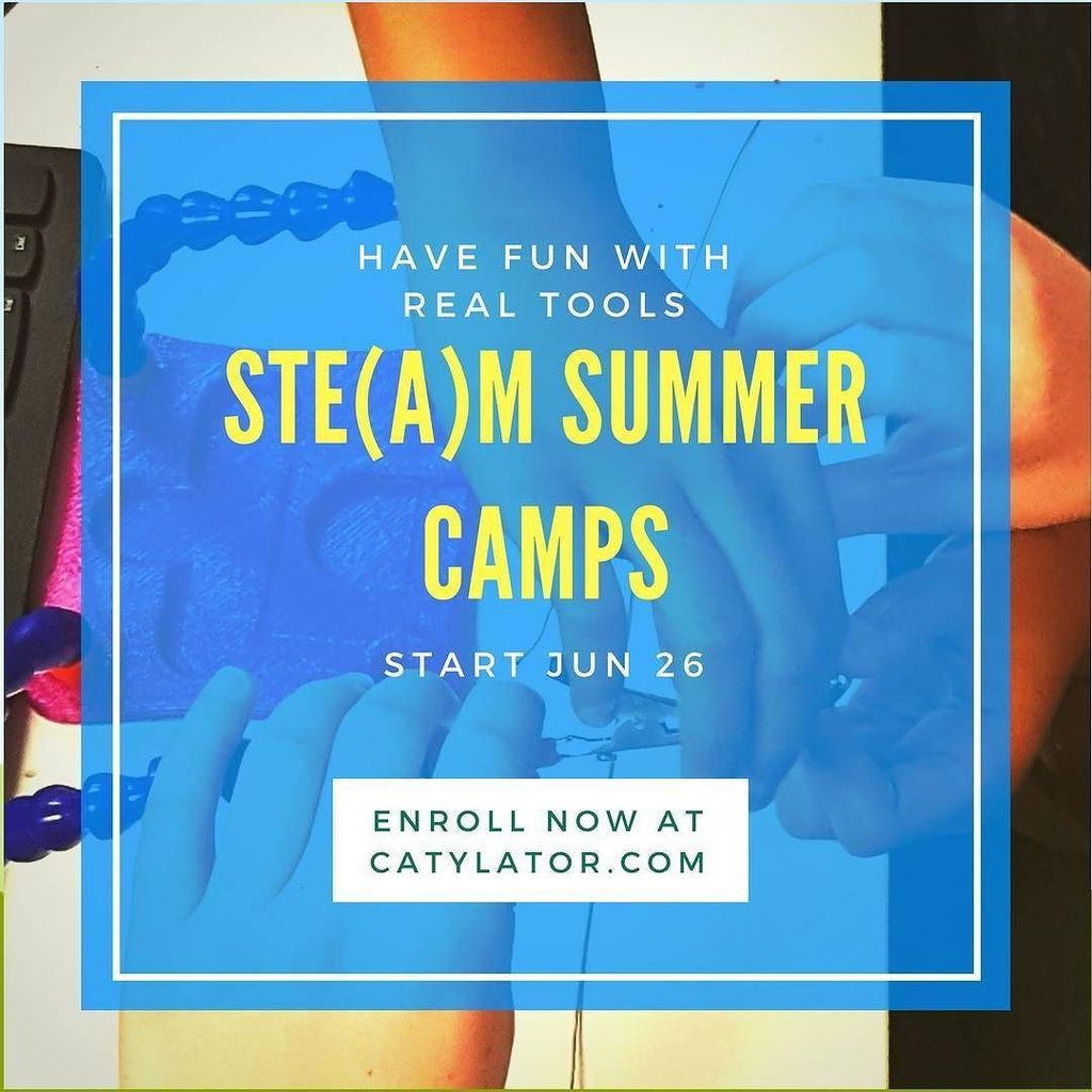 catylator's tweet photo. #Real skills & real tools: Catylator #STEM #summercamps start Jun 26 in #dtsilverspring. #MadeAtCatylator #ACreati… https://t.co/mLYA6DcJDb https://t.co/IQB7dGluH0