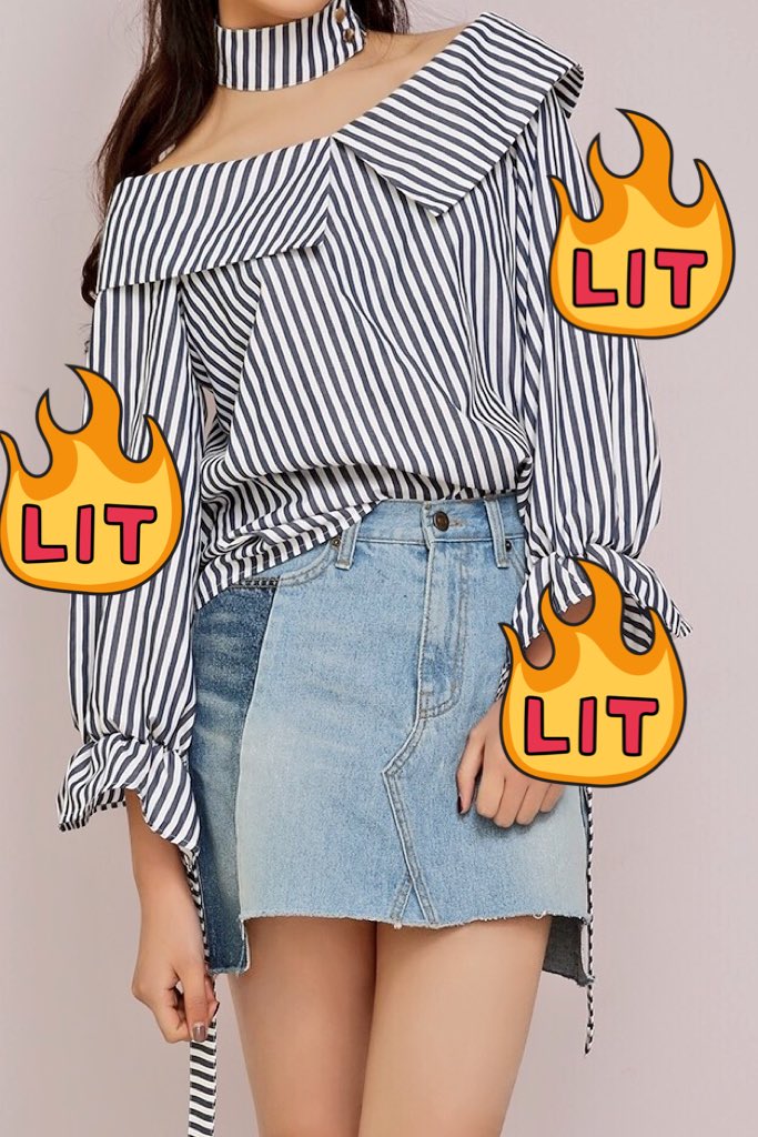 New Nile top comes with matching chocker🤜🏼