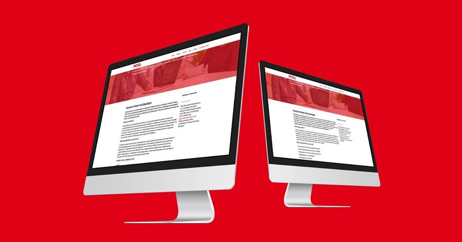 poolcomm's tweet image. Wij groeien hard, van 'front to back'. We zijn daarom op zoek naar een front-end developer èn een back-end developer ow.ly/M3IZ30apbwd