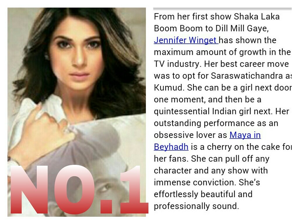 manvi_upadhyay's tweet photo. Look who is Ranked as the no.1 Indian TV Actress ;) 
Article by @DMmovies ! :)
#beyhadh 
#Mayarocks 
#teammayarocks https://t.co/Z8ZVIwelDv