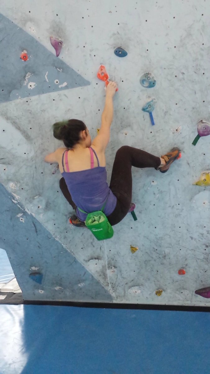 Bella_Paraclimb's tweet photo. If in doubt, get a really high foot and just rock onto it :P @Team_BMC @BBalwaysthere @TGCclimbing #GBParaclimbingTeam #GBClimbingTeam https://t.co/1klr9mK02v