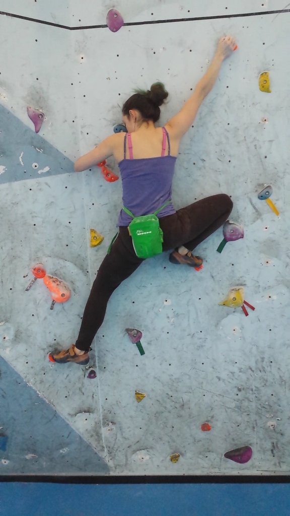 Bella_Paraclimb's tweet photo. If in doubt, get a really high foot and just rock onto it :P @Team_BMC @BBalwaysthere @TGCclimbing #GBParaclimbingTeam #GBClimbingTeam https://t.co/1klr9mK02v