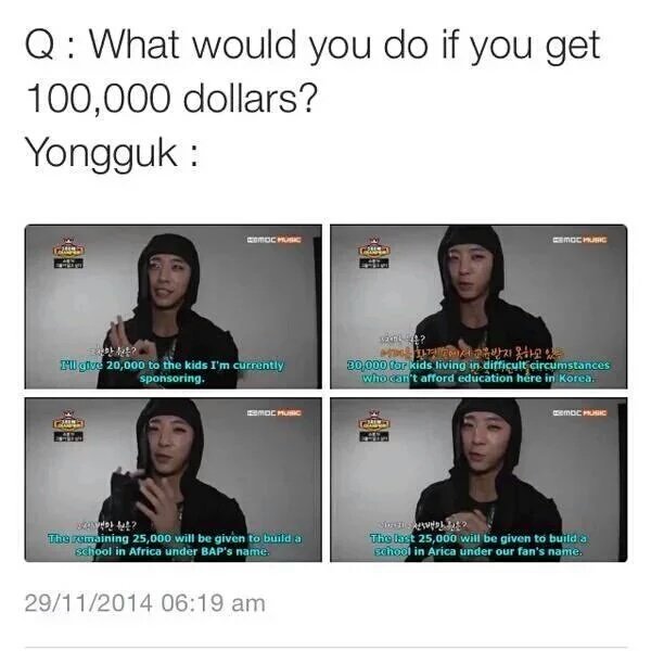 FUNNNY_BAP's tweet photo. Just a reminder that Yongguk is an angel. The world needs more people like him #BBANGDAY https://t.co/VZHZF7nmrI