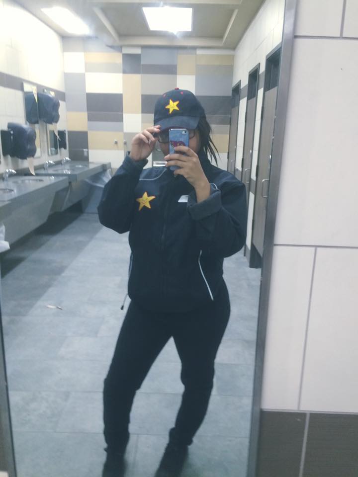 LandingKourtney's tweet photo. Working 8 hour shifts is hard and stressful, but I think about the money I am making and the friendly faces I greet every second of my shift https://t.co/zJ5zEOXpwz