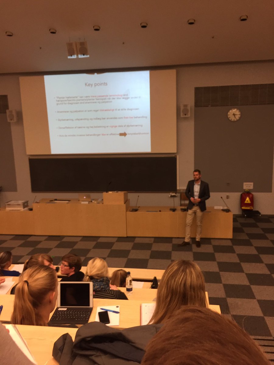 Sinead_Holden's tweet image. Young gun @Henrik_Riel educating about plantar heel pain #watchthisone