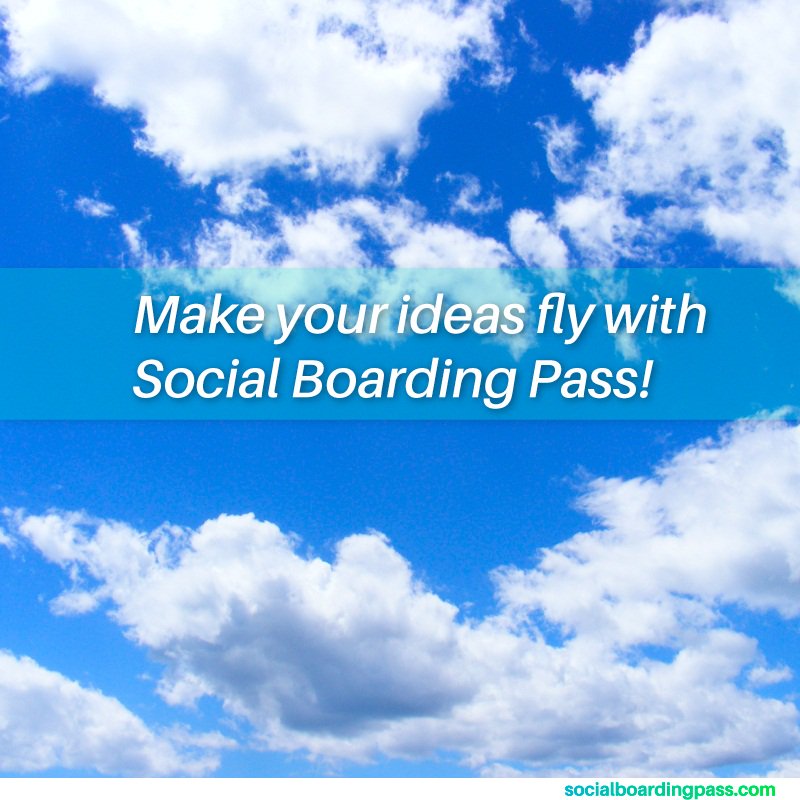 socialboarding's tweet photo. In Social Boarding Pass, we help you turn your ideas into realities. https://t.co/afPU2mdioZ
