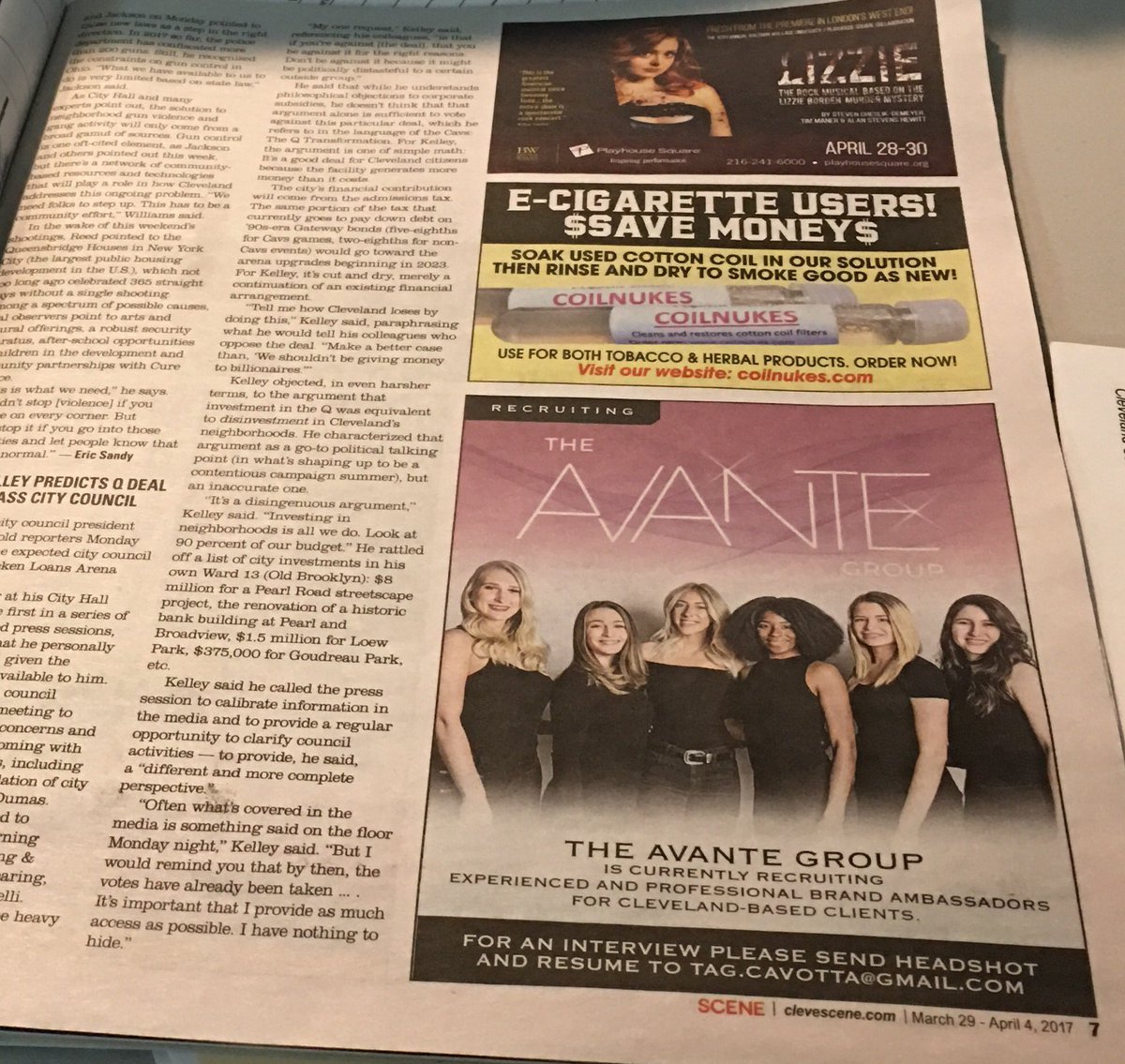 TheAvanteGroup's tweet photo. We are on page 7 of Scene Magazine this week! https://t.co/X0lzSiUHH5