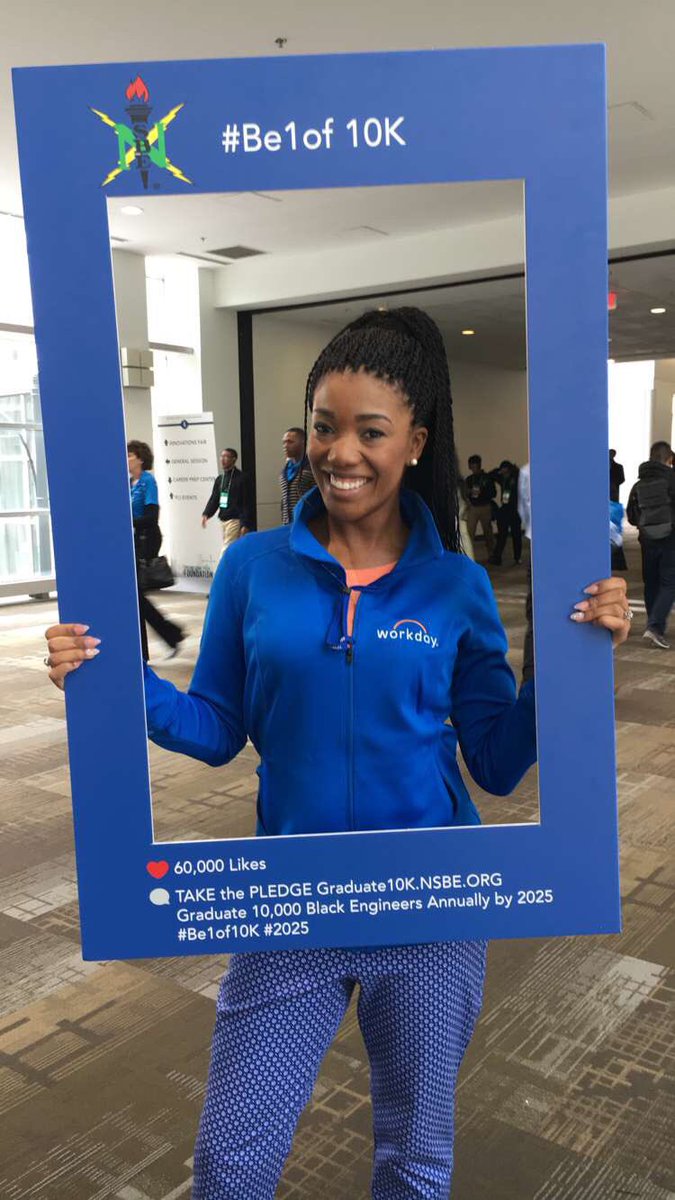 MrsShula's tweet photo. Day 2- We are here to be the solution. Recruiting more diverse talent @ #Workday!! #NSBE43 #wdaylife https://t.co/TCdKaKhwVx