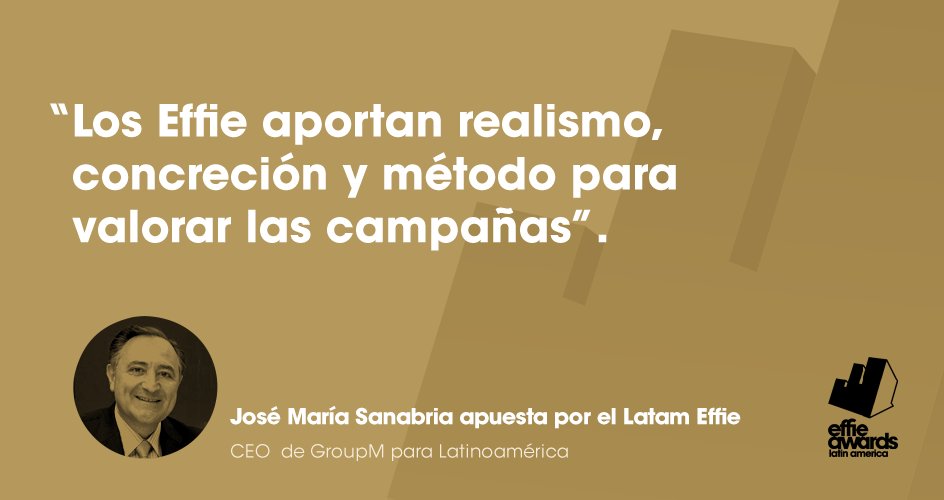 José M. Sanabria, CEO de GroupM Latam, apuesta al #LatamEffie: goo.gl/jOVfNA
