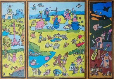PlanveEducacion's tweet photo. Grande! Reinterpretando el #Arte en Casa de Vacas😀😍  #Madrid  @_ElRetiro @DownMadrid 
 https://t.co/cKyIQSdwuz https://t.co/0qlV8eXMpV