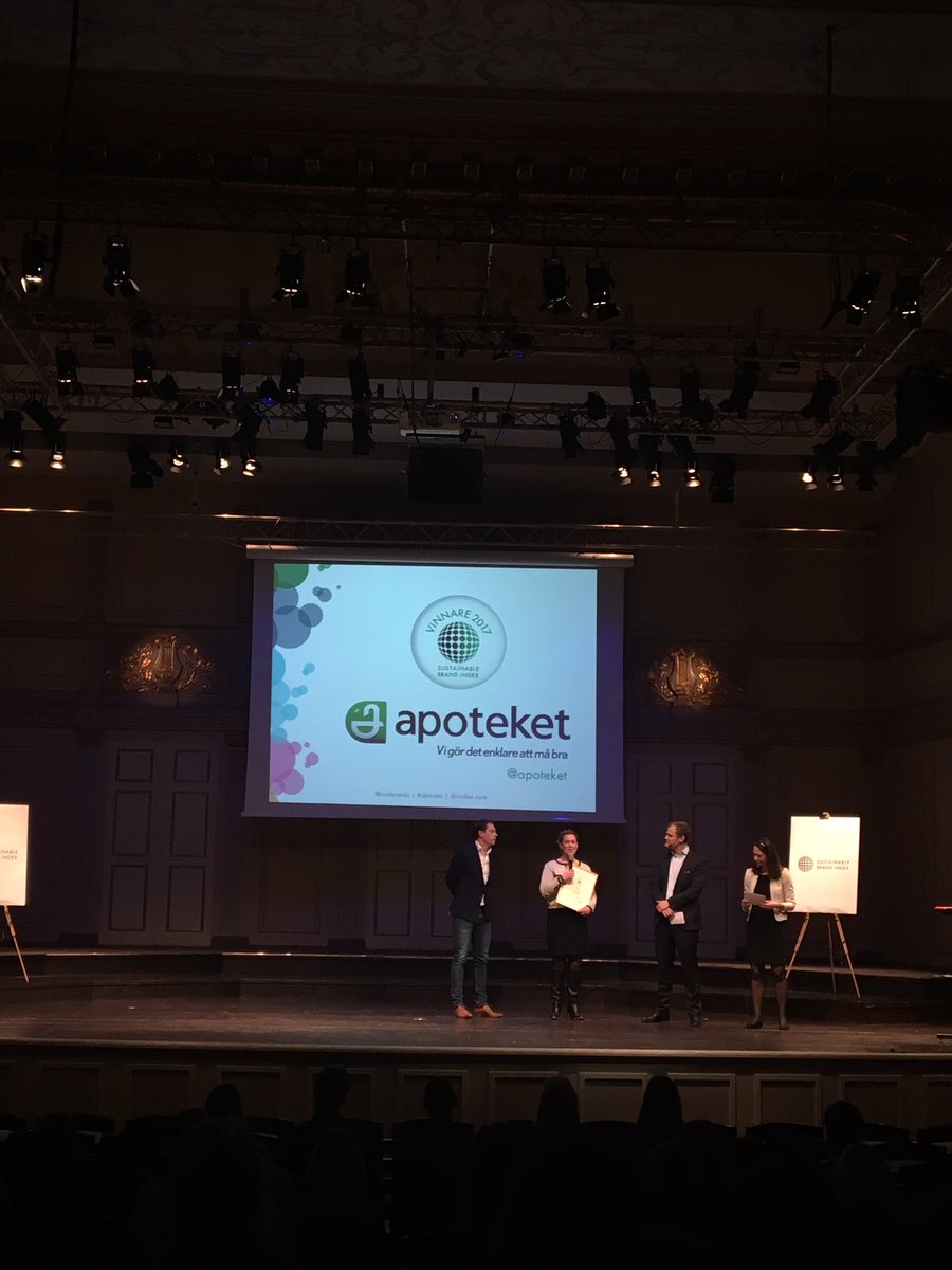 Apoteket Sveriges mest hållbara varumärke enligt @sustbrands #sbindex vad kan andra lära? #svgreen