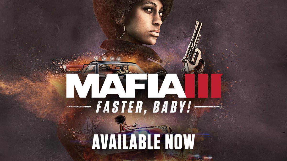 mafiagame's tweet photo. A brand new story, setting, and more await in "Faster, Baby!" Play the #Mafia3 DLC right now!

➜ https://t.co/rTqBcVoXLB https://t.co/LpVfVrvOky