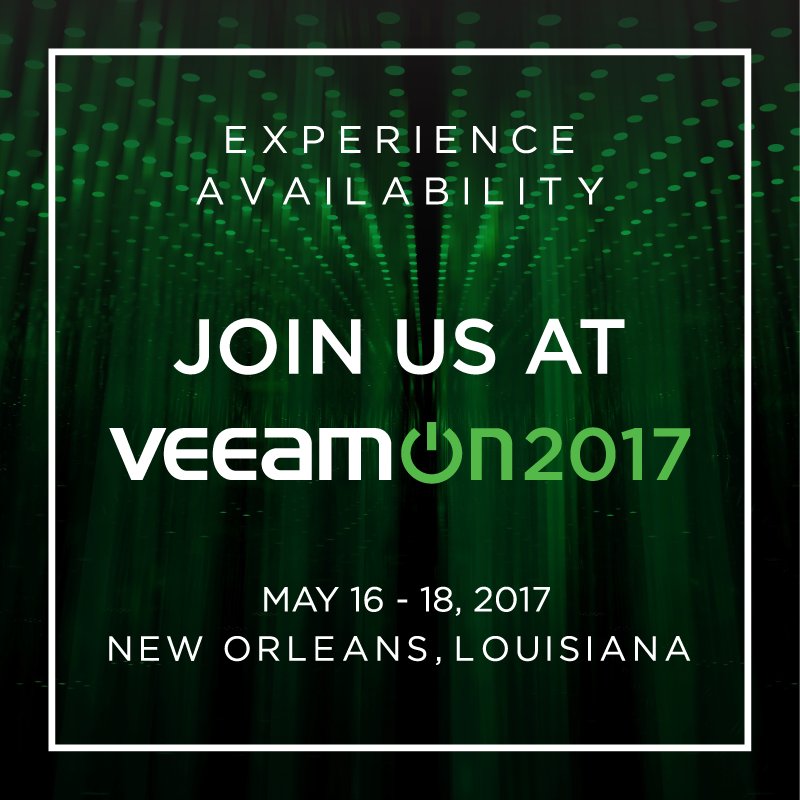 Veeam's tweet photo. Invite your friends to https://t.co/KOCLNWTHFt by tweeting with #joinveeamon, to win a trip to #VeeamON 2017! More: https://t.co/PqxebwV4cB https://t.co/3VYvzdvlmN