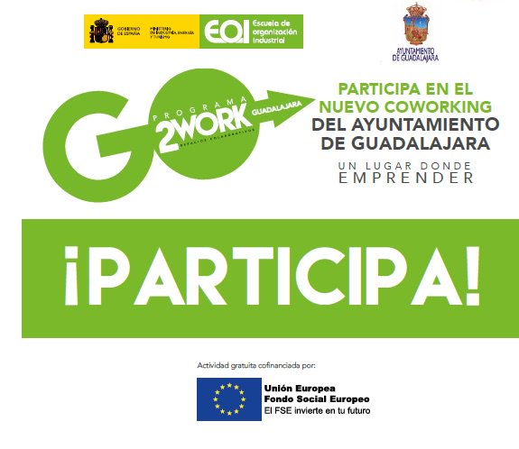 CEOEGuadalajara's tweet photo. 📢Infórmate 3ª Edición Mayo-2017 del Programa #Gratuito #Go2Work en #Guadalajara de @eoi @GuadalajaraAyto +info 📲 https://t.co/6uRLGkKsPZ https://t.co/ayZcaz0RDO