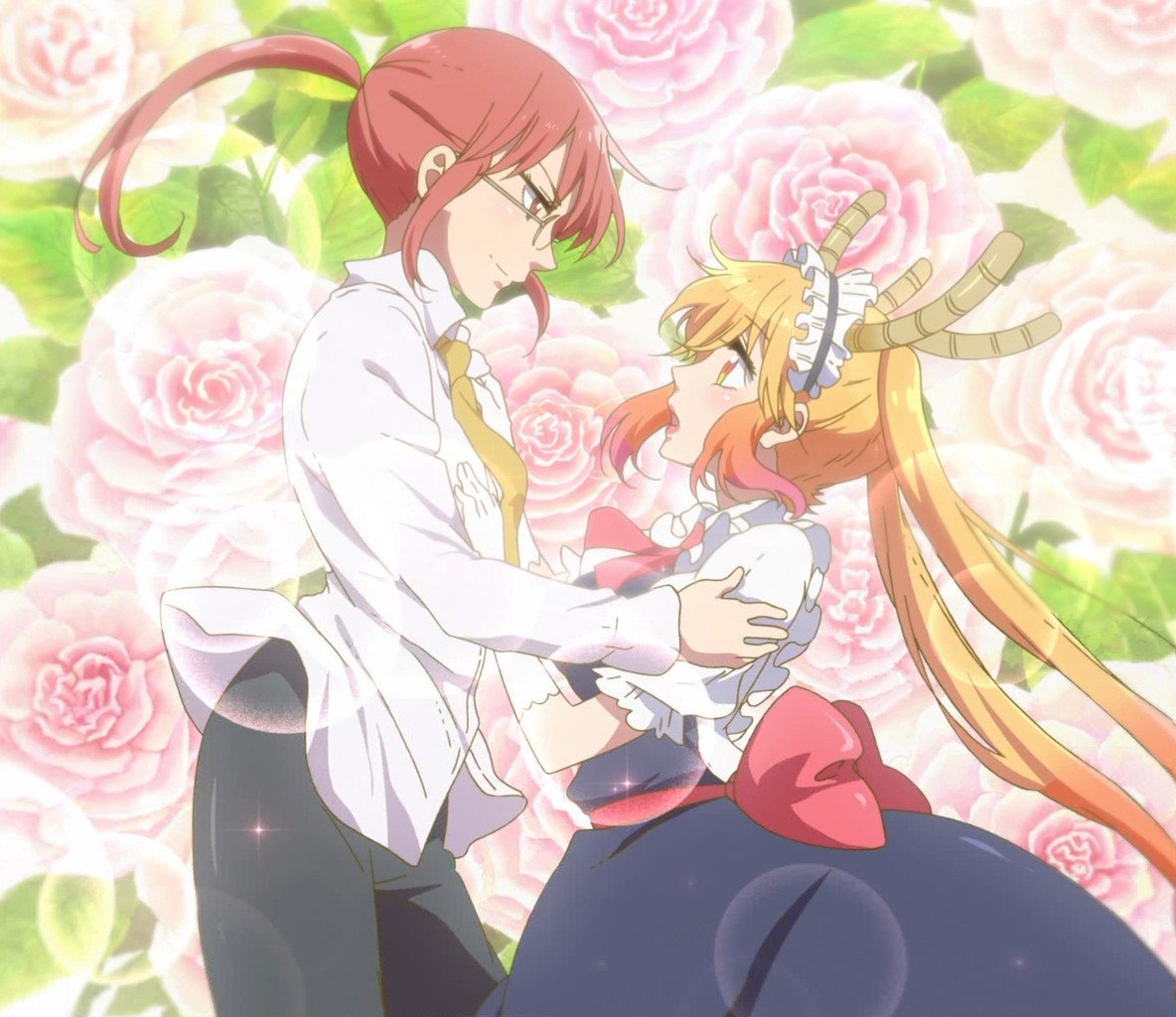 yukito_of_snow's tweet photo. メイドラゴン第12話視聴完了～！
今回は小林さんとトールの馴れ初めからトールがメイドとなるキッカケを与えたとある少女のお話(*´ω｀*)
小林さん…あんな大きな剣を抜くなんて凄い馬鹿力(震え声)
蕩け顔のトール様の可愛さよ…
#meidougou  
#小林さんちのメイドラゴン https://t.co/S5pnG5cD21