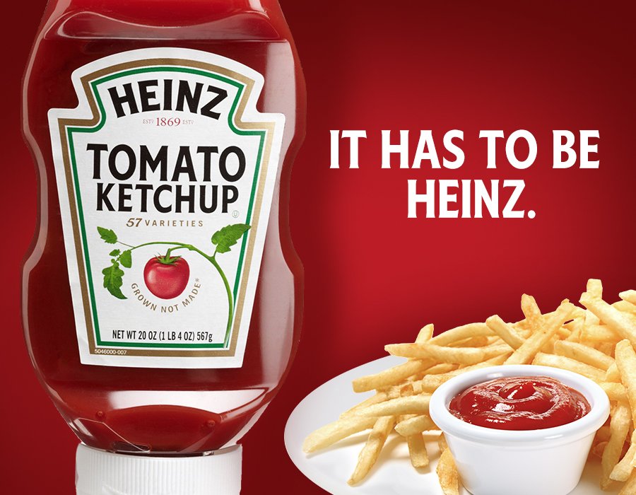 HeinzTweets's tweet photo. The food you love deserves the Ketchup you love too. https://t.co/cd5KvqCmPG