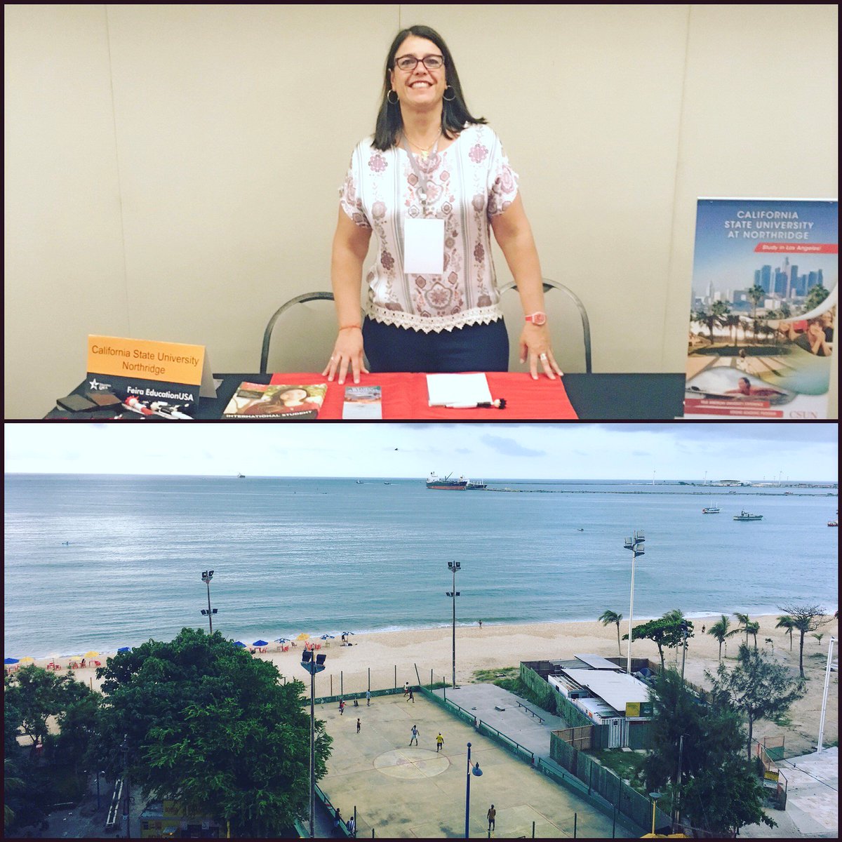 CSUNIPP's tweet photo. Greetings from Fortaleza! Vanessa is traveling all over Brazil to meet students interested in studying in the U.S. #CSUNIPP #vanessatravels https://t.co/mFLHqL7Blf
