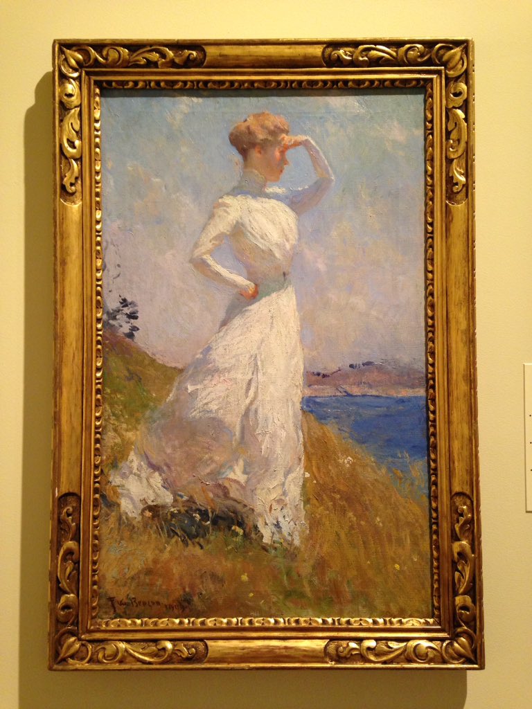 MuseumAdvocate's tweet photo. Fell in love with a new painting today: Sunlight, 1909, by Frank Weston Benson. #IMAmuseum #artloversanonymous #itweetmuseums https://t.co/ZODUiwltzh