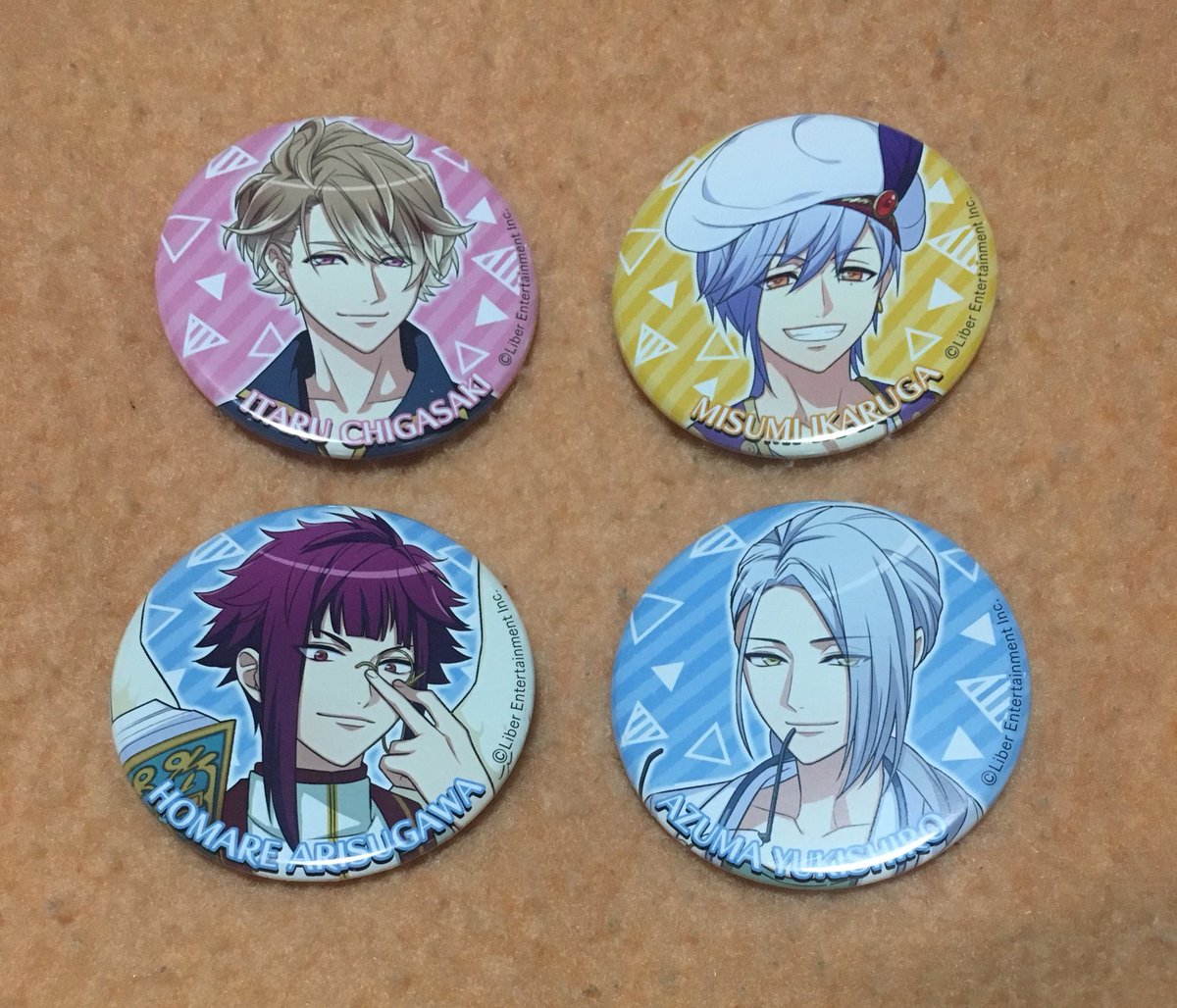 gds_momo's tweet photo. 【交換】
A3! キャラバッジコレクション

譲→至三角誉東
求→左京

平日夜名古屋駅にて手渡し可。郵送対応可。
お写真添付の上、検索からもお気軽にご連絡下さい。
よろしくお願い致します。
(@a3_bot @A3RT_ @a3_goodsb ) https://t.co/Pc4345d8s1