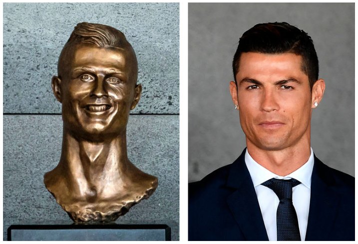 MeiselGallery's tweet image. Should've had @BrianBoothCraig do it, @Cristiano. #RonaldoBust #callus