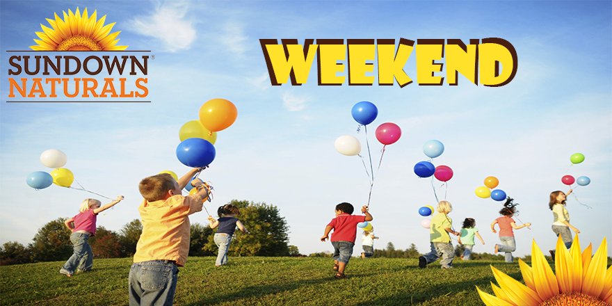SundownJordan's tweet photo. #SundownNaturals team wish you all a happy #weekend #NaturalHealthSolutions https://t.co/ZxJFa45jL1