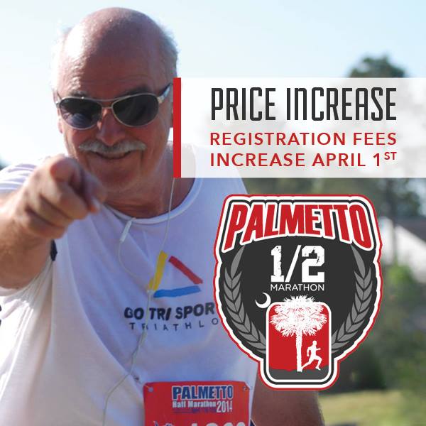 Don't MISS THIS RACE!  Or the chance to SAVE on the <a href="/PalmettoHalf/">Palm Half Marathon</a> and 5k!
palmettohalfmarathon.com
