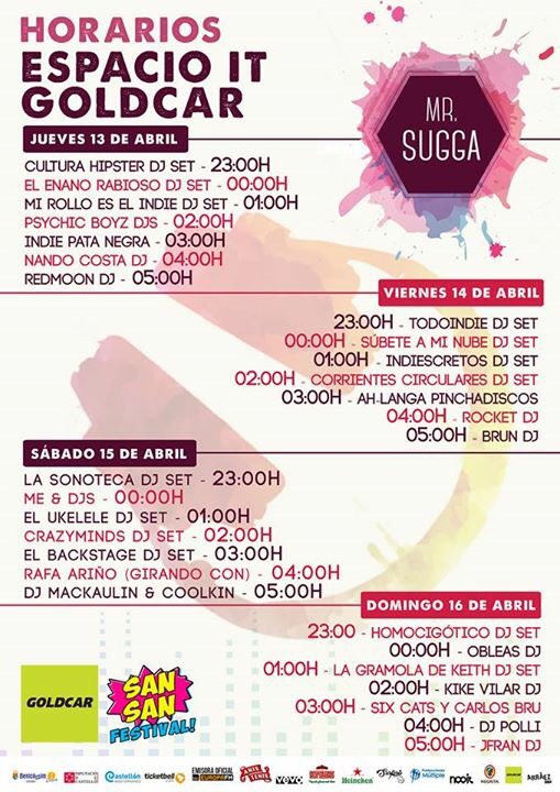 Horarios Espacio It GoldCar Horarios Espacio It GoldCar