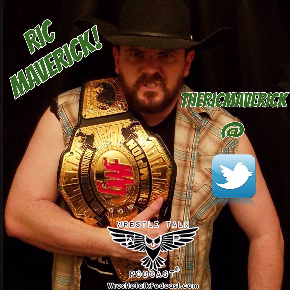 WrestleTalkCast's tweet photo. News: We are obligated to inform our fans that the new @GWFent champion @TheRicMaverick will be appearing at #UniverseMania3. 😩👎🏽 https://t.co/hR0suWcLOM