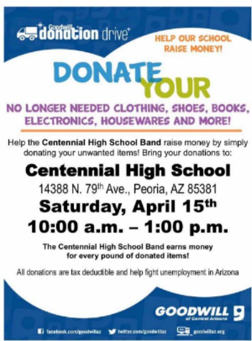 CeHSAZ's tweet photo. Support our CeHS Band on Saturday April 15 #CoyotePride #CeHSPRIDE https://t.co/bB1FZJw3OX